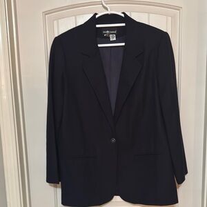 Sag Harbor Purple Blazer Tailored Suit Jacket 100% Wool